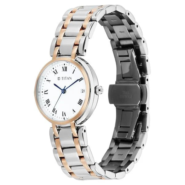 Titan Christina Workwear Quartz Analog Watch For Women 95370km01 - KRISHNA WATCH COMPANY