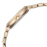 Titan Raga Spotlight Quartz Analog Silver Dial Rose Gold Metal Strap Watch For Women 95424wm01