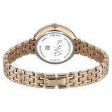 Titan Raga Spotlight Quartz Analog Silver Dial Rose Gold Metal Strap Watch For Women 95424wm01