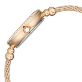 Titan Raga Spotlight Quartz Analog White Dial Rose Gold Metal Strap Watch For Women 95425wm01