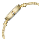 Titan Raga Spotlight Quartz Analog White Dial Golden Metal Strap Watch For Women 95425ym01