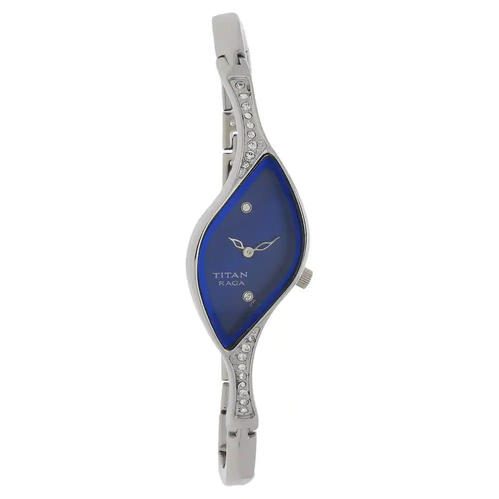 Titan Raga Blue Dial Watch with Metal Case NN9710SM01 (J706) - KRISHNA WATCH COMPANY