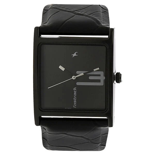 Fastrack Quartz Analog Black Dial Leather Strap Watch for Girls ns9735nl02 / 9735nl02 - KRISHNA WATCH COMPANY