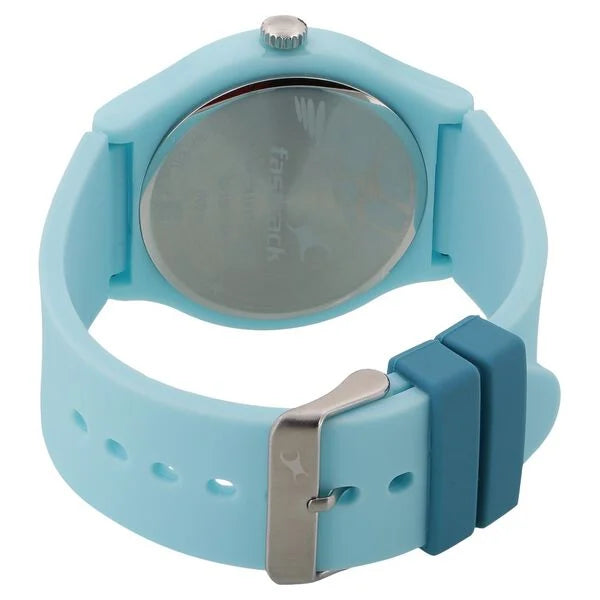Fastrack Quartz Analog Blue Dial Silicone Strap Watch for Unisex ns9915pp53 / 9915pp53 - KRISHNA WATCH COMPANY