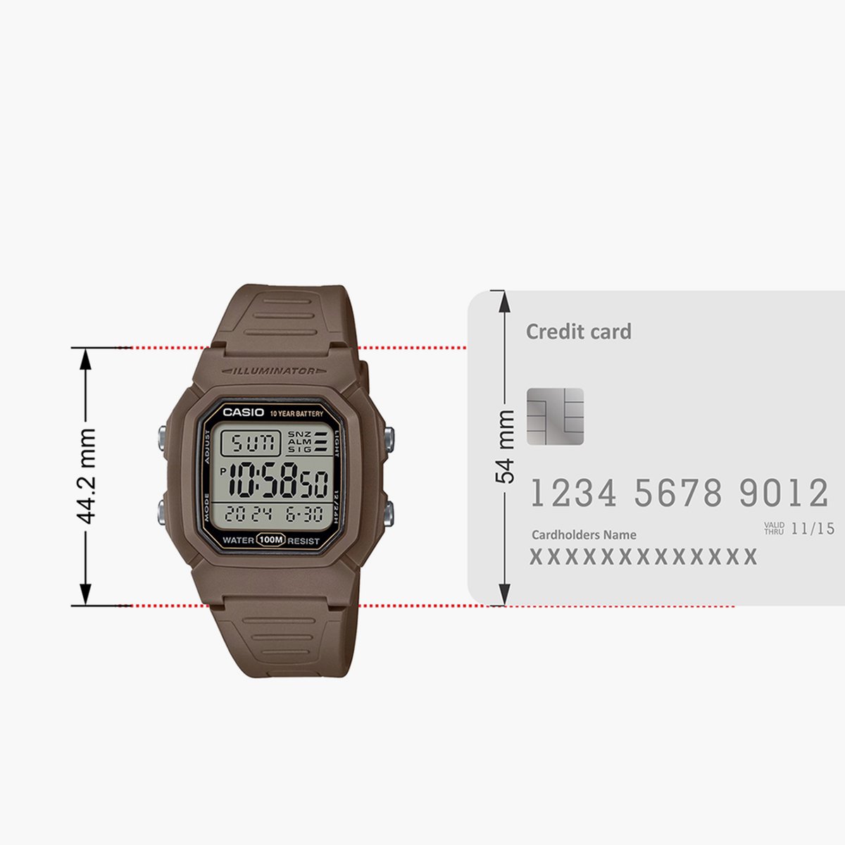 Casio YOUTH W-800H-5AVDF - D334 - KRISHNA WATCH COMPANY