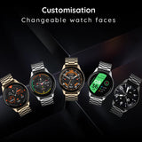 Pebble PFB03 Mettle Pro Classic Black Smartwatch with Bluetooth Calling