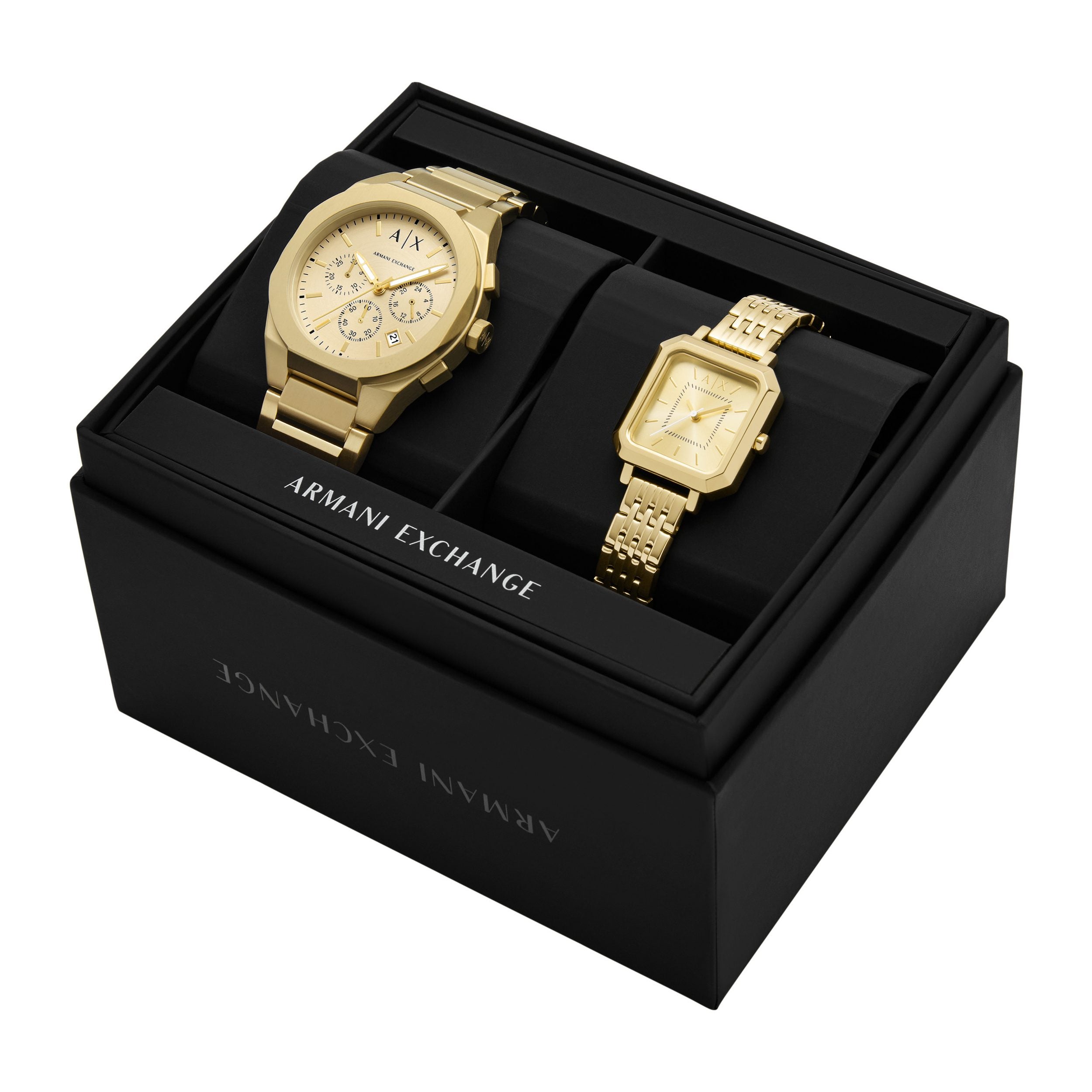 Armani Exchange Sync Set Of 2 His and Her Bracelet Watch - AX7171SET - KRISHNA WATCH COMPANY