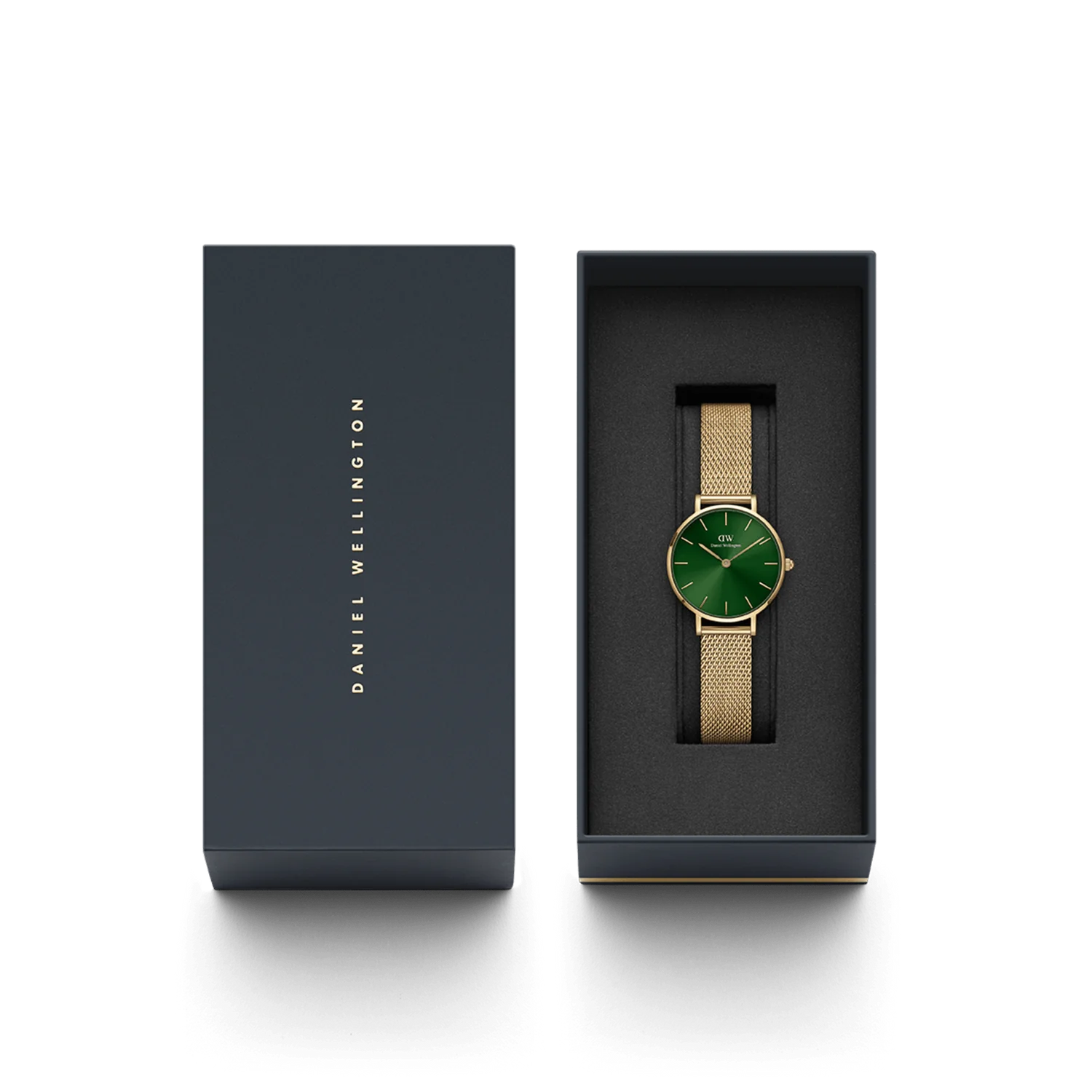 Daniel Wellington Petite Women Green Round Dial Analog Watch - DW00100480K - KRISHNA WATCH COMPANY