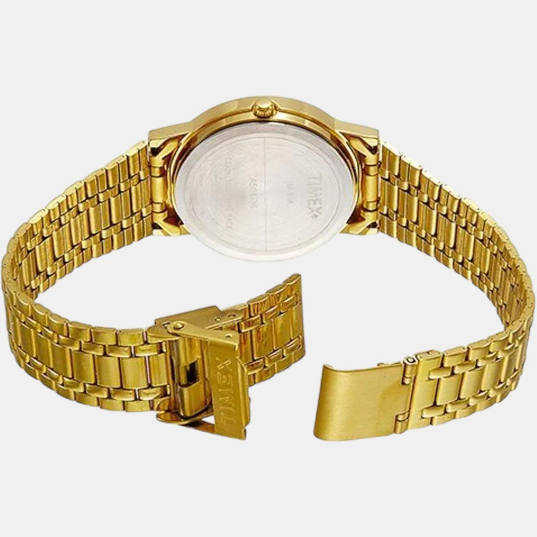 Timex Men's Champagne Analog Stainless Steel Watch A504 - KRISHNA WATCH COMPANY
