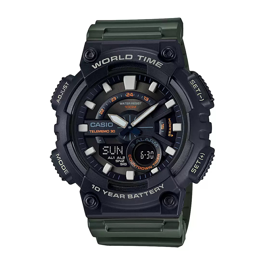 Casio YOUTH AEQ-110W-3AVDF - AD223 - KRISHNA WATCH COMPANY