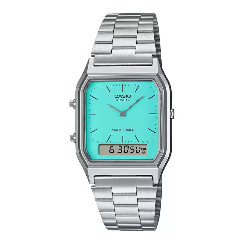 Grey Analog-Digital - Unisex Watch- VINTAGE COLLECTION AQ-230A-2A2MQYDF - AD271