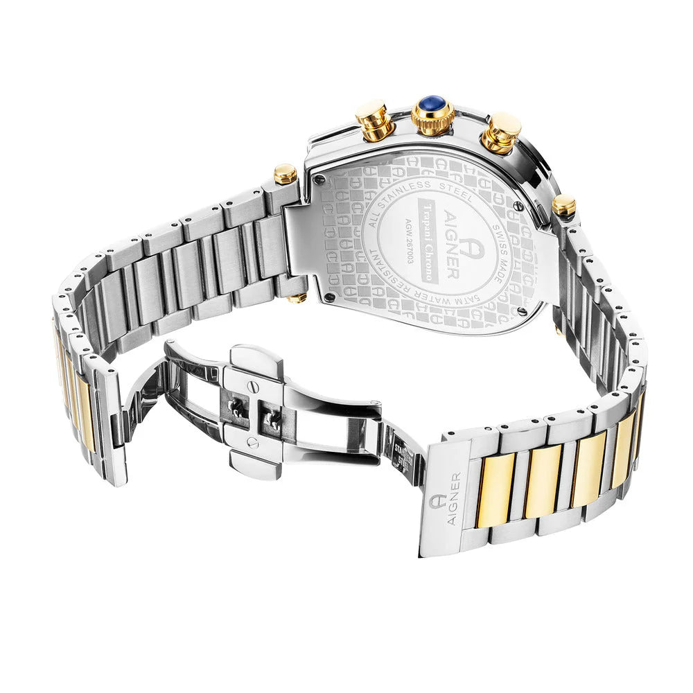AIGNER TRAPANI CHRONO WATCH FOR MEN AIAGW267003W - KRISHNA WATCH COMPANY