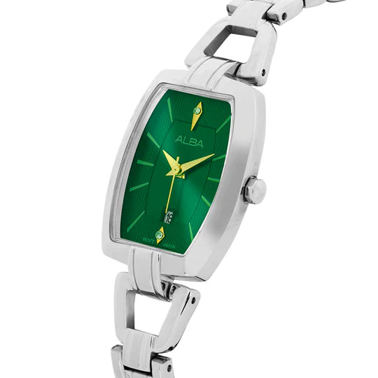 ALBA Emerald Green Ornate Watch -AH7AU9X1 - KRISHNA WATCH COMPANY