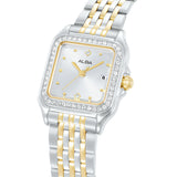 ALBA Crystal Square Silver Dial Analog Women's Watch AH7FE7X1