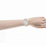 ALBA Crystal Square Silver Dial Analog Women's Watch AH7FE7X1
