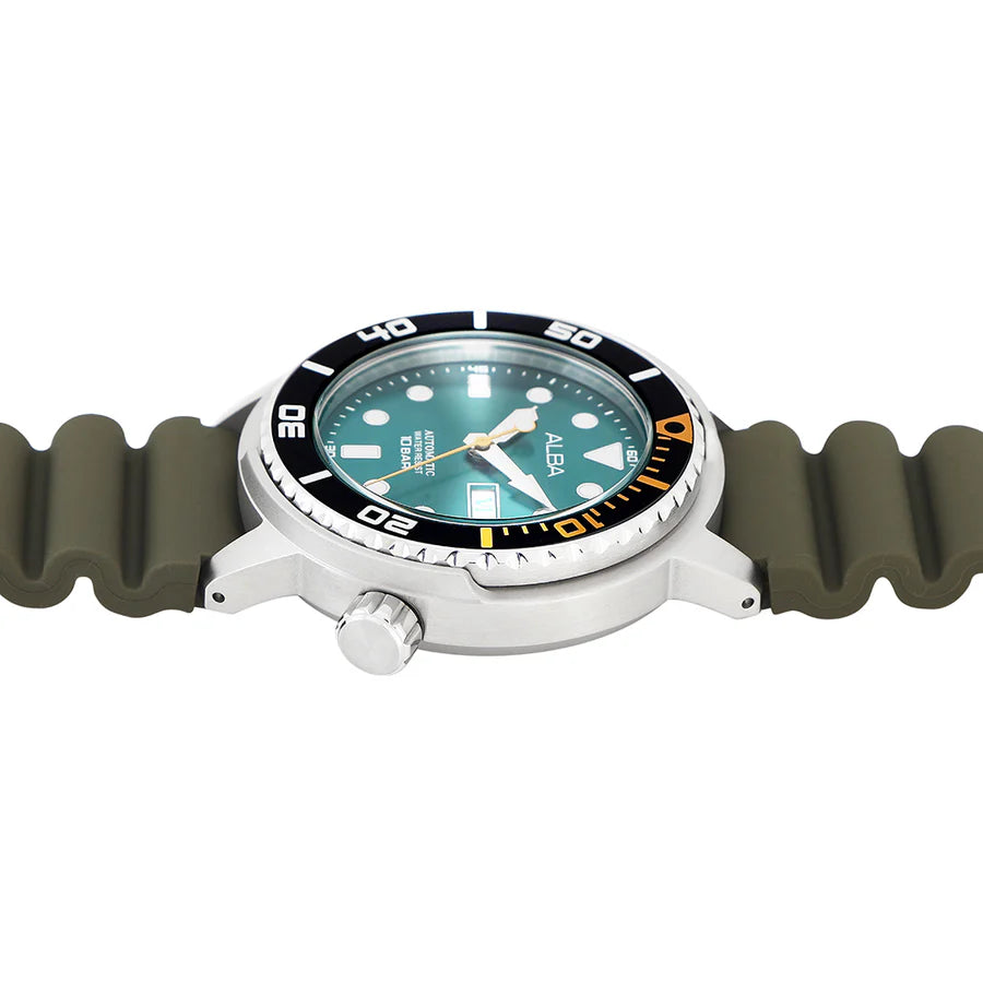 Alba Aqua Green Dial Mechanical AL4249X1 - KRISHNA WATCH COMPANY