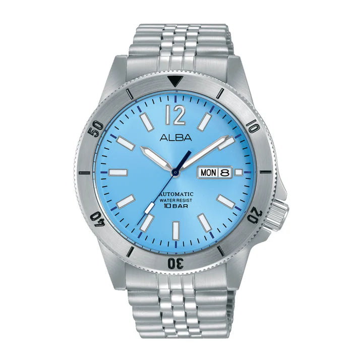 ALBA Olympic Blue Automatic Watch AL4653X1 - KRISHNA WATCH COMPANY
