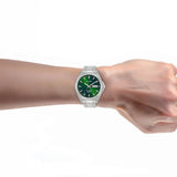ALBA Men's Green Sunray Dial Automatic Watch AL4785X1 - KRISHNA WATCH COMPANY