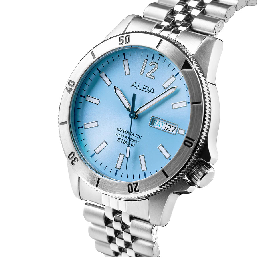 ALBA Olympic Blue Automatic Watch AL4653X1 - KRISHNA WATCH COMPANY