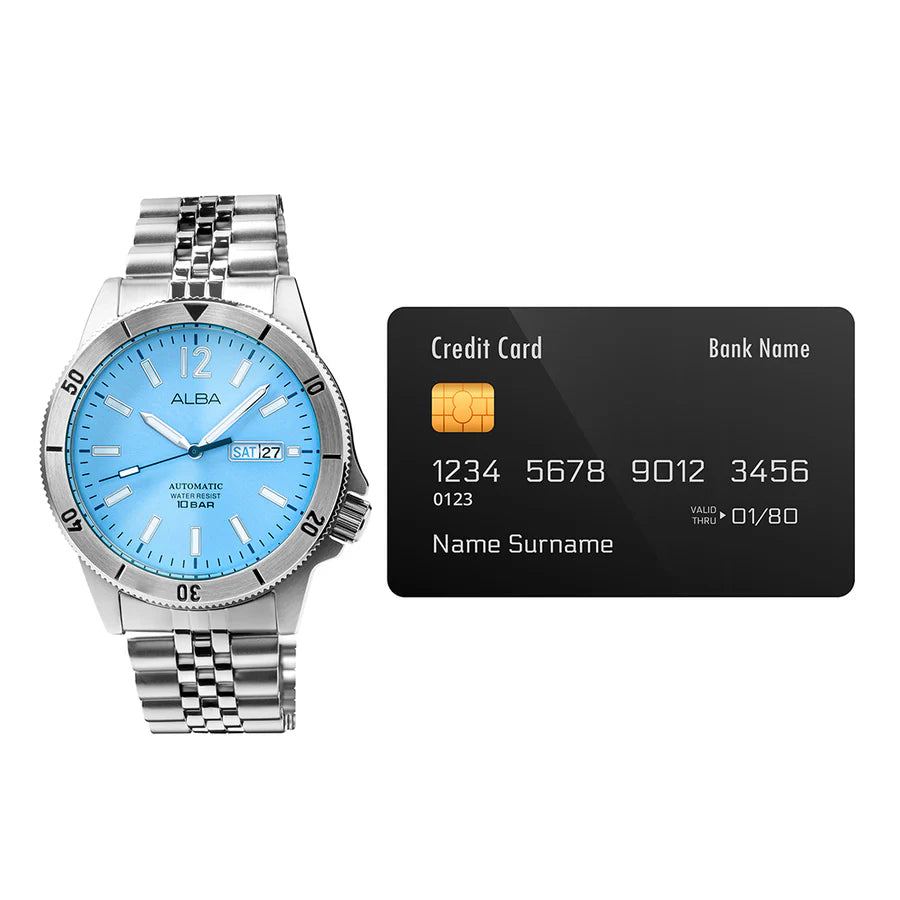 ALBA Olympic Blue Automatic Watch AL4653X1 - KRISHNA WATCH COMPANY