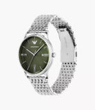 Emporio Armani Three-Hand Date Stainless Steel Watch - AR11644