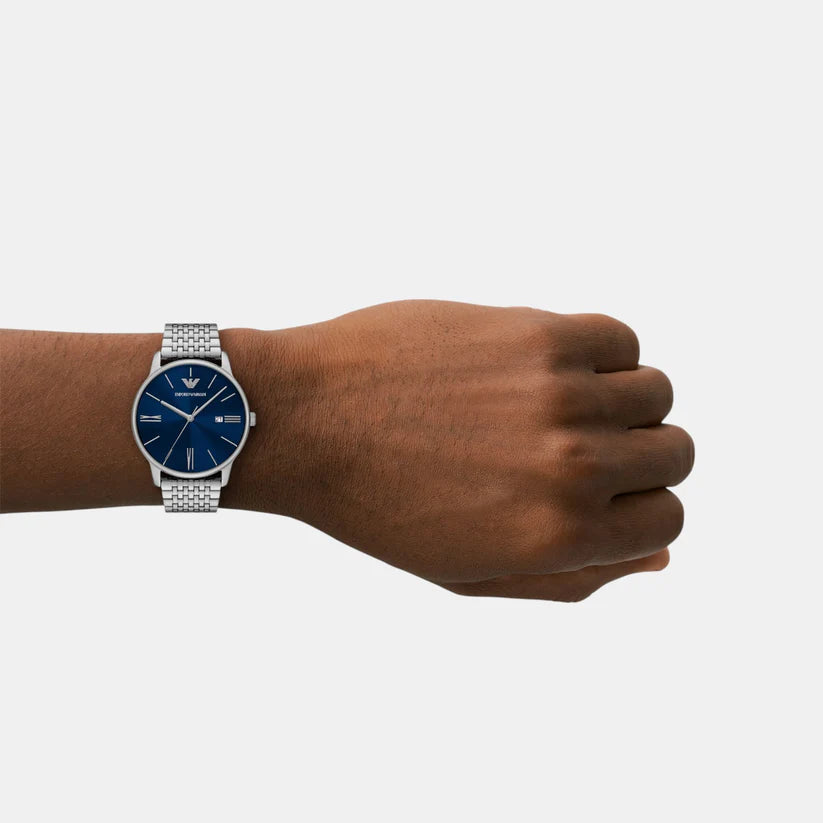 Emporio Armani Men Quartz Blue Dial Watch - AR11674 - KRISHNA WATCH COMPANY