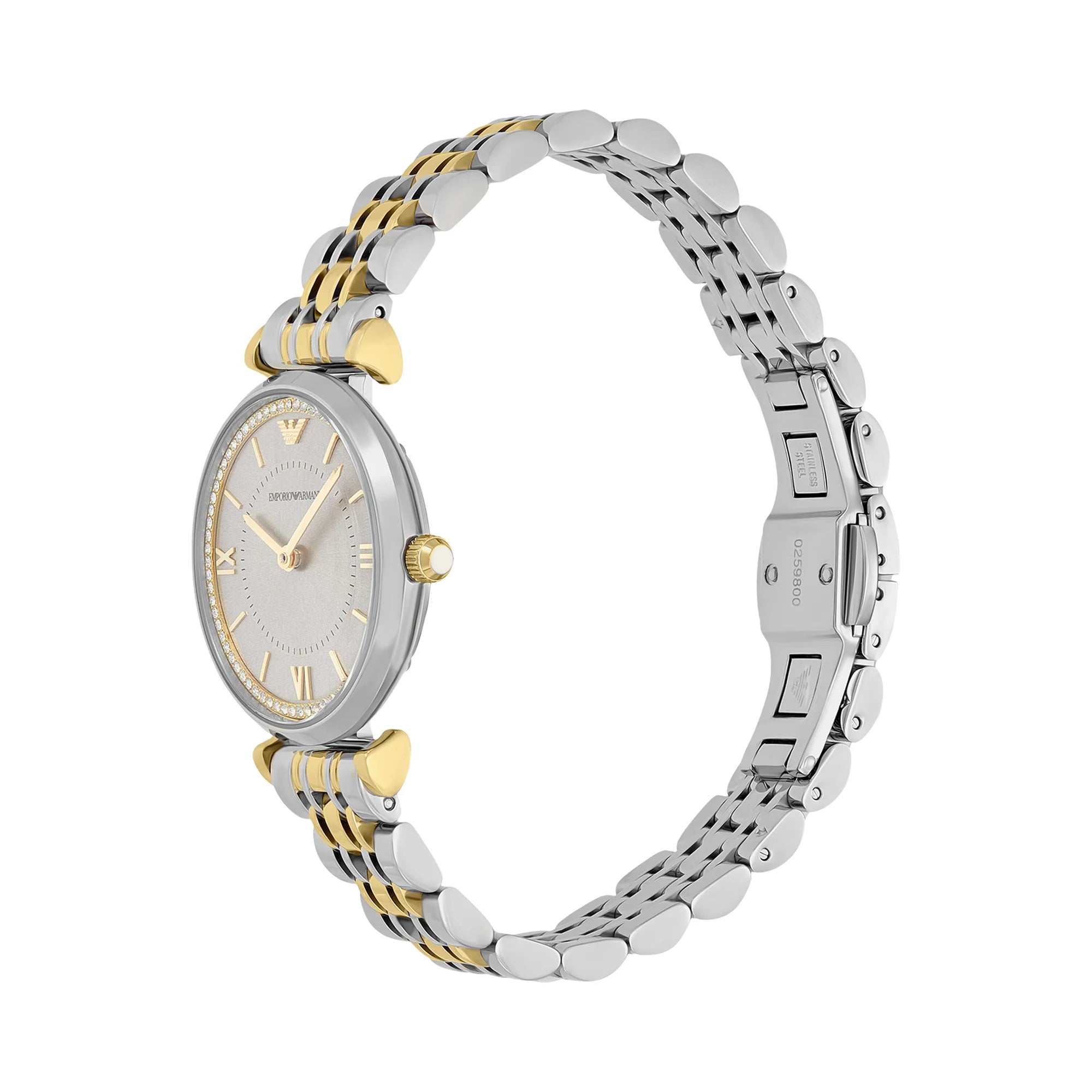 Emporio Armani Two-Tone Stainless Steel Brown Dial Watch - AR11702 - KRISHNA WATCH COMPANY