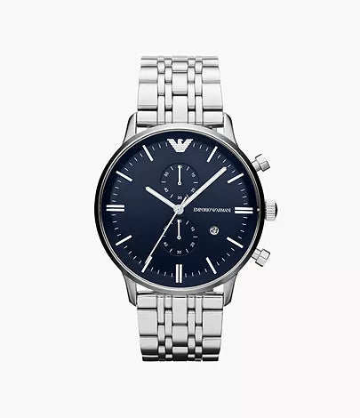 Emporio Armani Men's Two-Hand Stainless Steel Watch - AR1648 - KRISHNA WATCH COMPANY