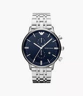 Emporio Armani Men's Two-Hand Stainless Steel Watch AR1648