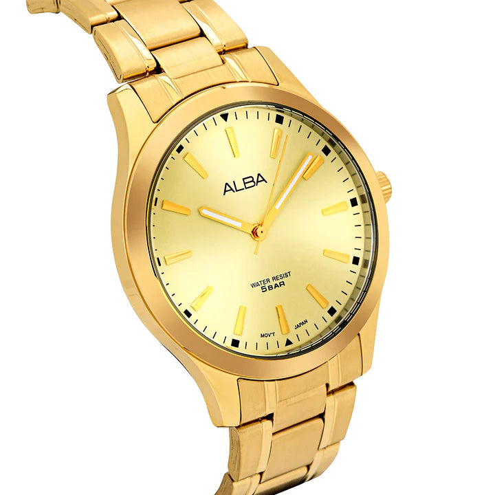 Alba Gold Metallic Strap Watch ARX018X1 - KRISHNA WATCH COMPANY