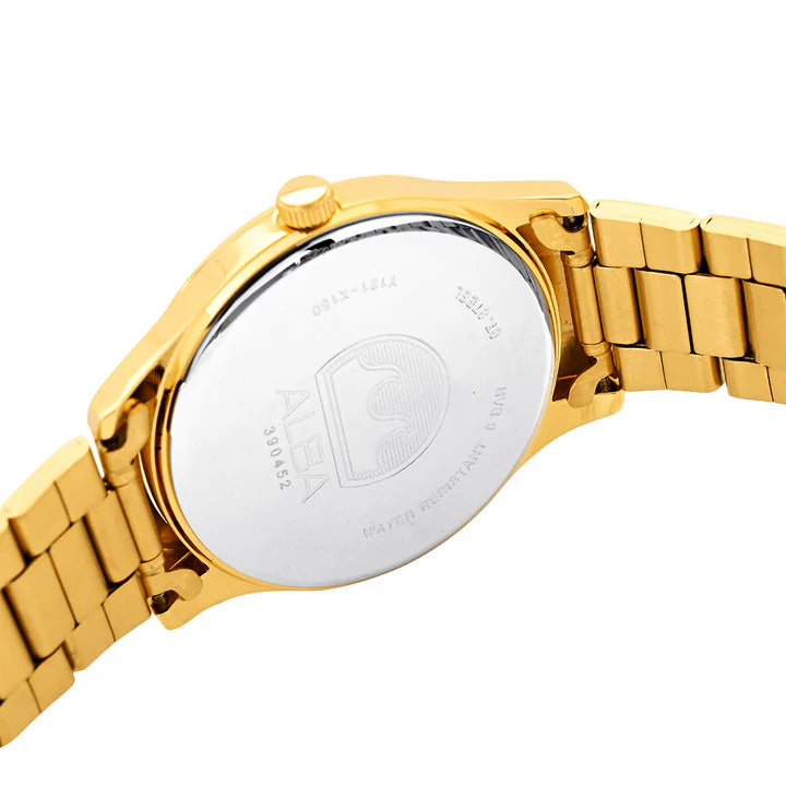 Alba Gold Metallic Strap Watch ARX018X1 - KRISHNA WATCH COMPANY