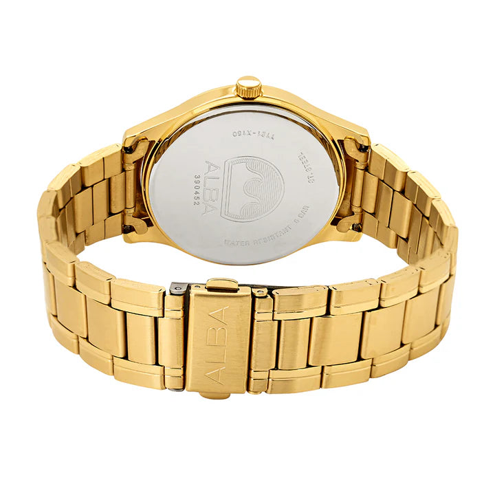 Alba Gold Metallic Strap Watch ARX018X1 - KRISHNA WATCH COMPANY