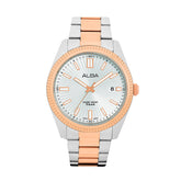 ALBA Silver White Patterned Dial Watch AS9S62X1