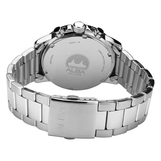 ALBA Sky Blue Dial Chronograph AT3J59X1 - KRISHNA WATCH COMPANY