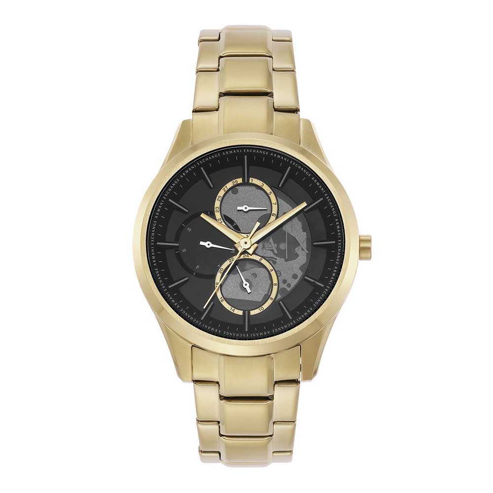 Armani Exchange Men Dante Round Black Watches AX1875 - KRISHNA WATCH COMPANY