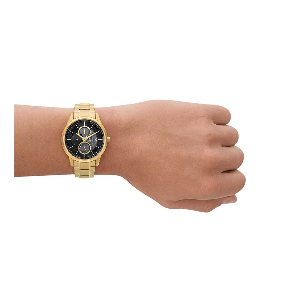 Armani Exchange Men Dante Round Black Watches AX1875 - KRISHNA WATCH COMPANY