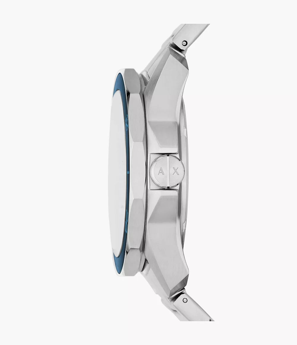 Armani Exchange Three-Hand Date Stainless Steel Watch AX1950 - KRISHNA WATCH COMPANY