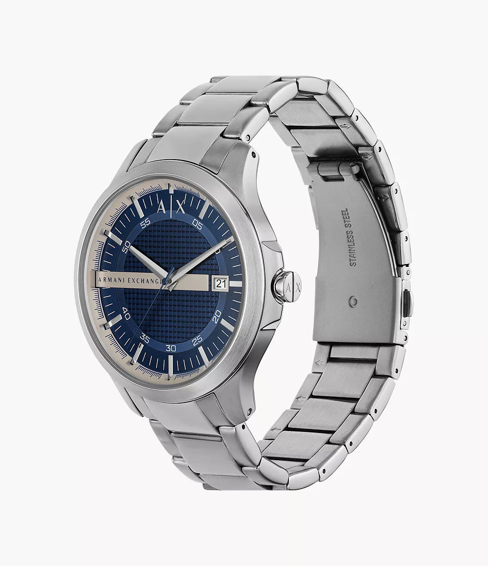 Armani Exchange Three-Hand Date Stainless Steel Watch AX2451 - KRISHNA WATCH COMPANY