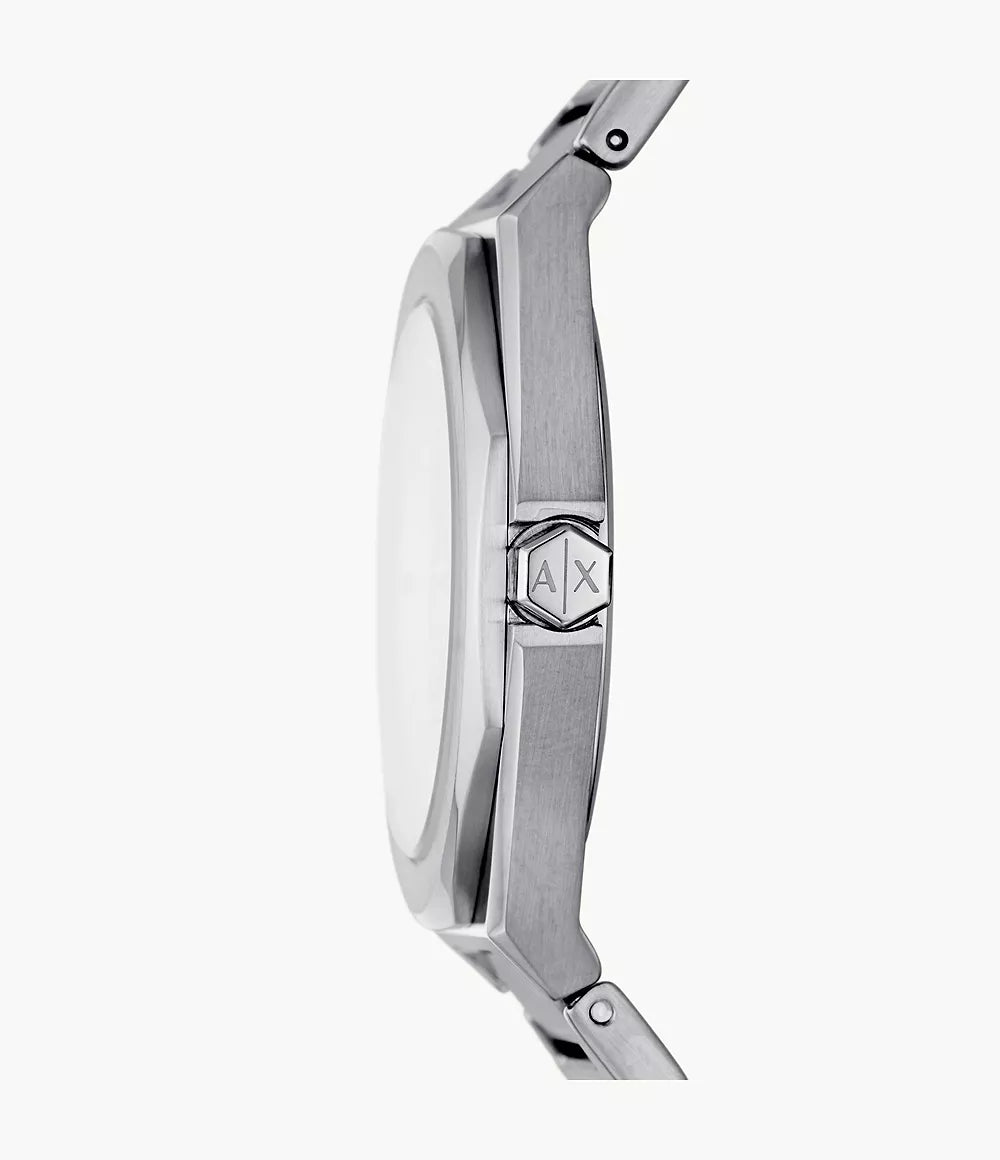 Armani Exchange Three-Hand Stainless Steel Watch - AX4606 - KRISHNA WATCH COMPANY
