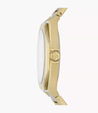 Armani Exchange Three-Hand Gold-Tone Stainless Steel Watch AX4608 - KRISHNA WATCH COMPANY