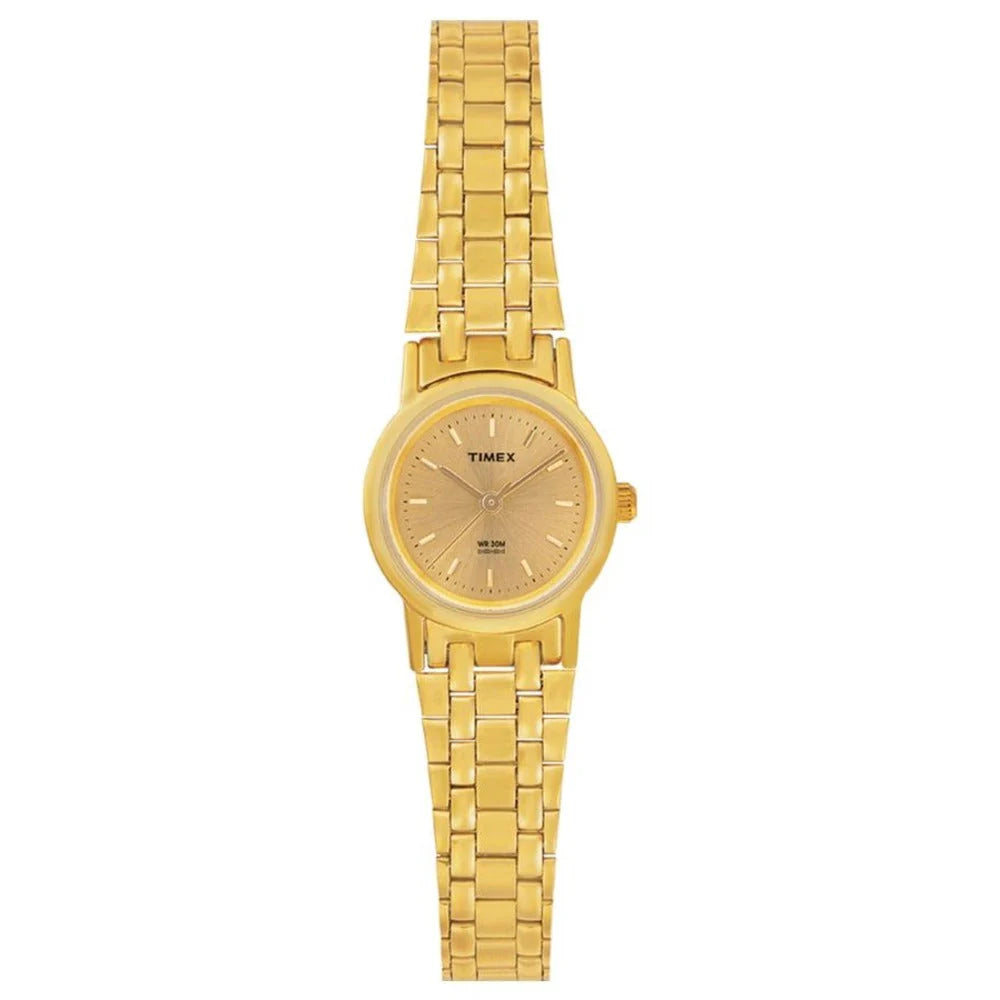 TIMEX Women's Gold Analog Stainless Steel Watch - B304 - KRISHNA WATCH COMPANY