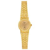 TIMEX Women's Gold Analog Stainless Steel Watch - B304