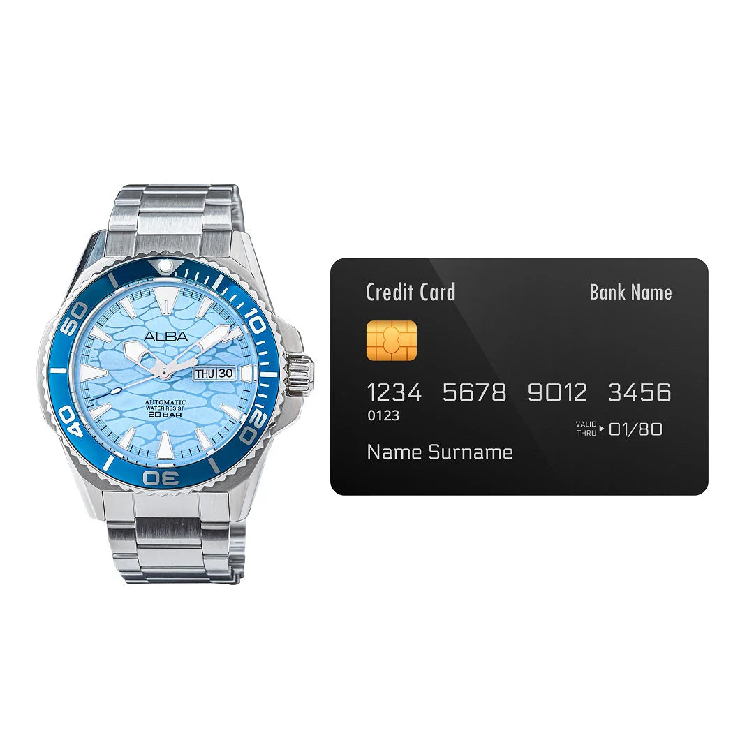 Alba Blue Dial Automatic Watch -A3B023X1 - KRISHNA WATCH COMPANY