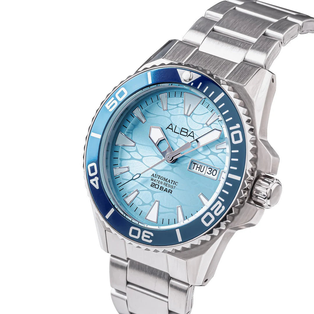 Alba Blue Dial Automatic Watch -A3B023X1 - KRISHNA WATCH COMPANY