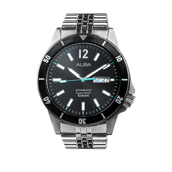 Alba Men Black Dial Automatic Watch – AL4645X1 - KRISHNA WATCH COMPANY