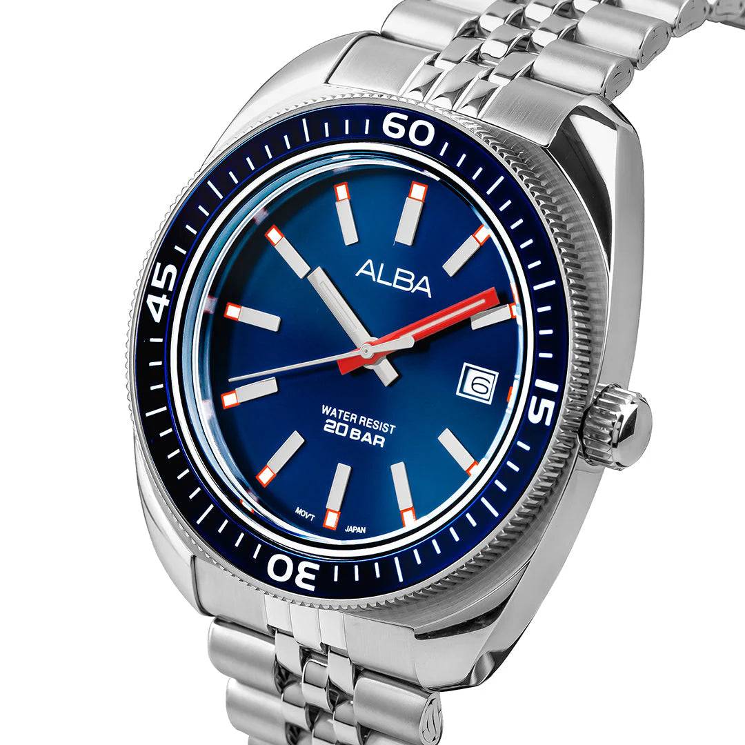 ALBA Blue Dial Quartz Watch For Men AS9T79X1 - KRISHNA WATCH COMPANY