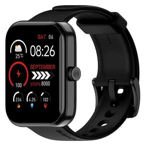 NOISE COLORFIT PULSE 2 MAX JET BLACK - KRISHNA WATCH COMPANY