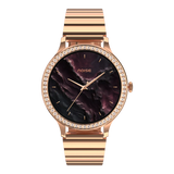 Noise Diva Araya Smartwatch for Women with AMOLED Display (850 Nits), 60 Precision-Set Crystals, Cycle Tracking, Skin Temperature, SOS with Live Location, 100+ Watch Faces - Iconic Rose Gold