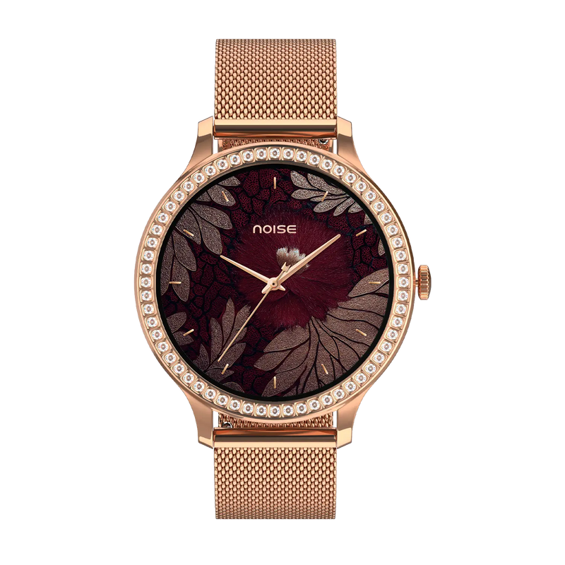 Noise Diva Araya Smartwatch for Women with AMOLED Display Iconic RoseGold
