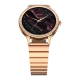 Noise Diva Araya Smartwatch for Women with AMOLED Display (850 Nits), 60 Precision-Set Crystals, Cycle Tracking, Skin Temperature, SOS with Live Location, 100+ Watch Faces - Iconic Rose Gold